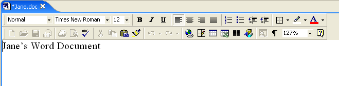 OLE document editor.